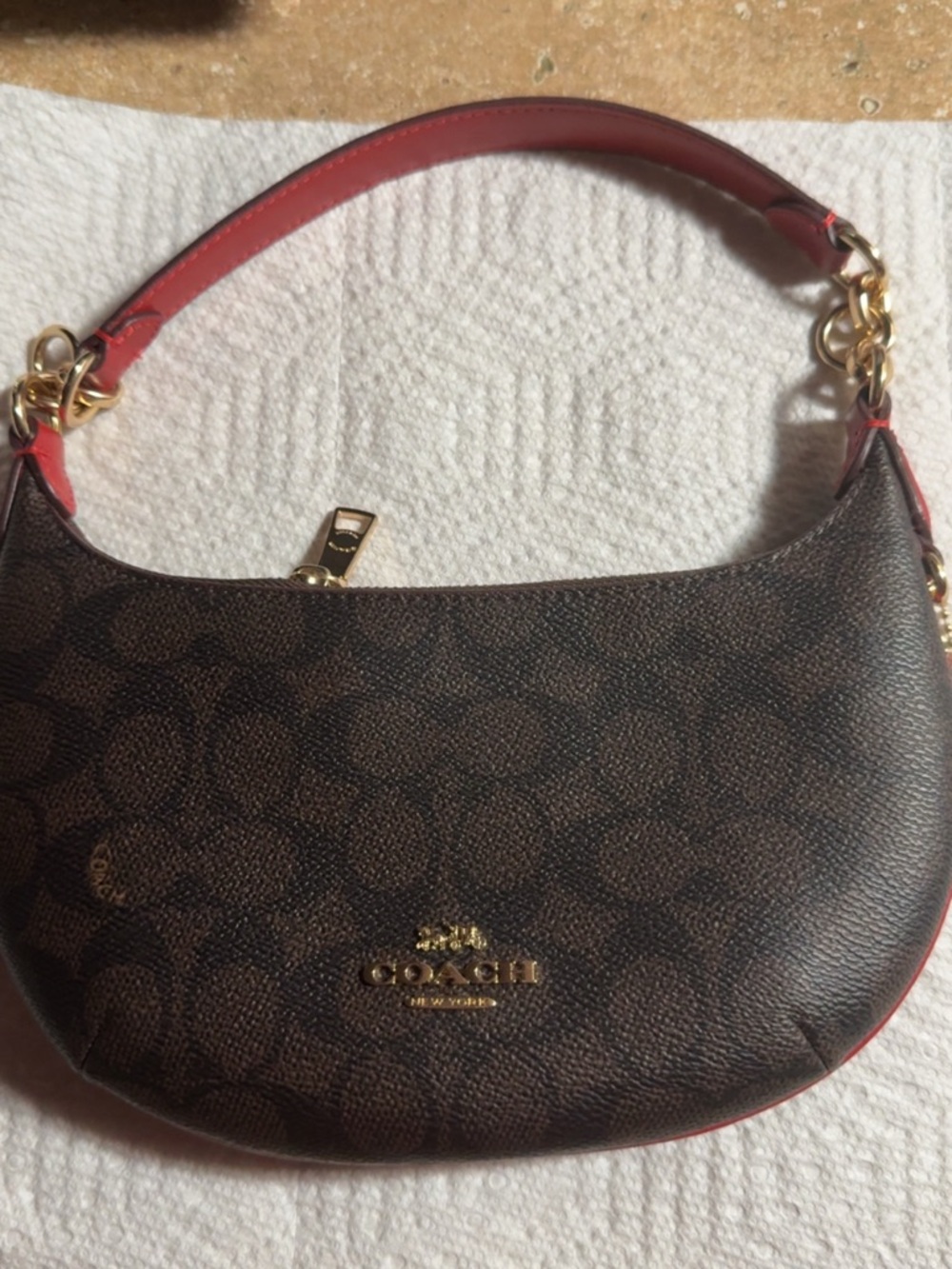 COACH MINI PAYTON BAG signature canvas leather